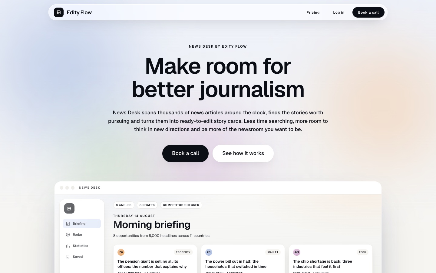 News Desk, the morning briefing